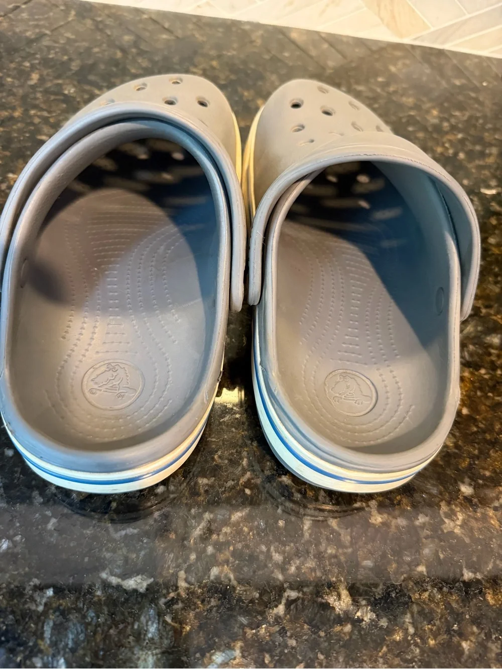 CROCS Kids Classic Charcoal Gray Clogs Size J2